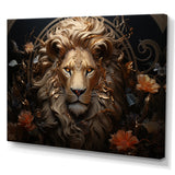 Radiant Luminous Bronze Lion - Lion Wall Art Prints