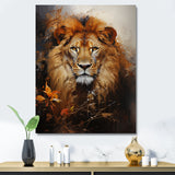Mighty Monarchs Lion Portrait - Lion Living Room Wall Art
