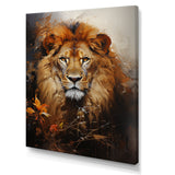 Mighty Monarchs Lion Portrait - Lion Living Room Wall Art
