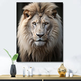 Lions Monochrome Photography - Lion Canvas Wall Art