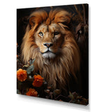 Lions Regal Portraiture - Brown Lion Wall Art