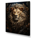 Regal Elegant Ruler Lion - Lion Large Canvas Wall Art