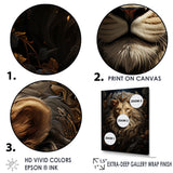 Regal Elegant Ruler Lion - Lion Large Canvas Wall Art