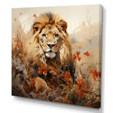Lion Savannah Dreams - Lion Canvas Wall Art