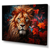 Lion Vivid Majesty - Lion Living Room Wall Art