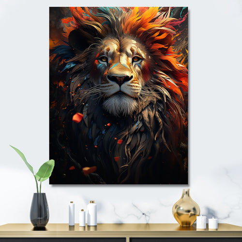 Lion Wild Essence - Lion Canvas Wall Art