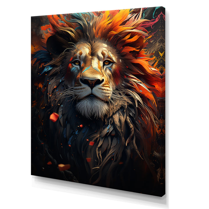 Lion Wild Essence - Lion Canvas Wall Art