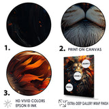 Lion Wild Essence - Lion Canvas Wall Art