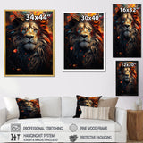 Lion Wild Essence - Lion Canvas Wall Art