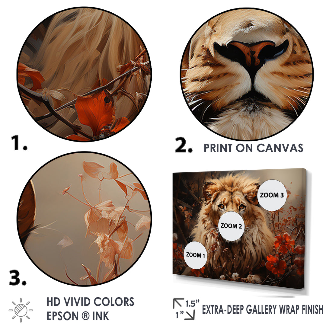 Lion Wilderness Symphony - Lion Wall Decor