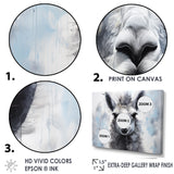 Grey Llama Portrait - Gray Llama Wall Art
