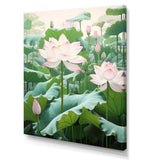 Lotus Minimalism Dream I - Floral Canvas Wall Art