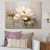 Vintage Lotus Connection II - Floral Canvas Wall Art