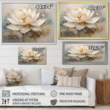 Antique Lotus Connection I - Floral Canvas Wall Art