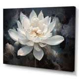 Serenity Blossum Lotus - Floral Canvas Wall Art