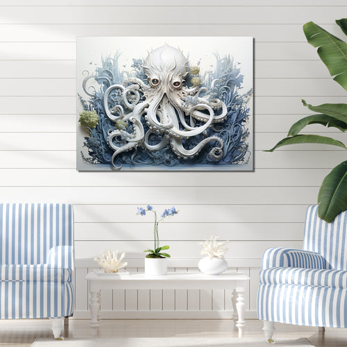 Marine Life Octopus Magic Animals - Marine Animals Canvas Wall Art