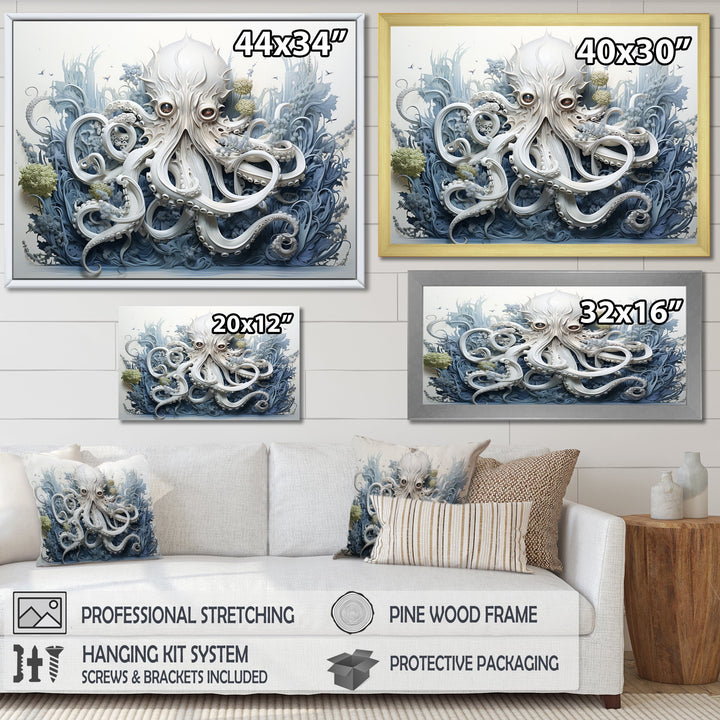 Marine Life Octopus Magic Animals - Marine Animals Canvas Wall Art