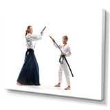 Martial Arts Teen Boy Fight Training Studio - Martial Arts Canvas Wall Art