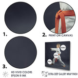 Martial Arts Karate Child Orange Belt Training Studio - Martial Arts Canvas Wall Art