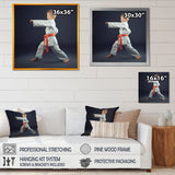 Martial Arts Karate Child Orange Belt Training Studio - Martial Arts Canvas Wall Art