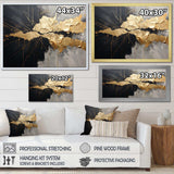 Black And Gold Abstract Meditation I - Abstract Canvas Wall Art