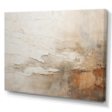 Beige And Brown Paint Fusion - Abstract Canvas Wall Art