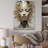 Woman Meditation Mind II - Spiritual Canvas Wall Art