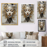 Woman Meditation Mind II - Spiritual Canvas Wall Art