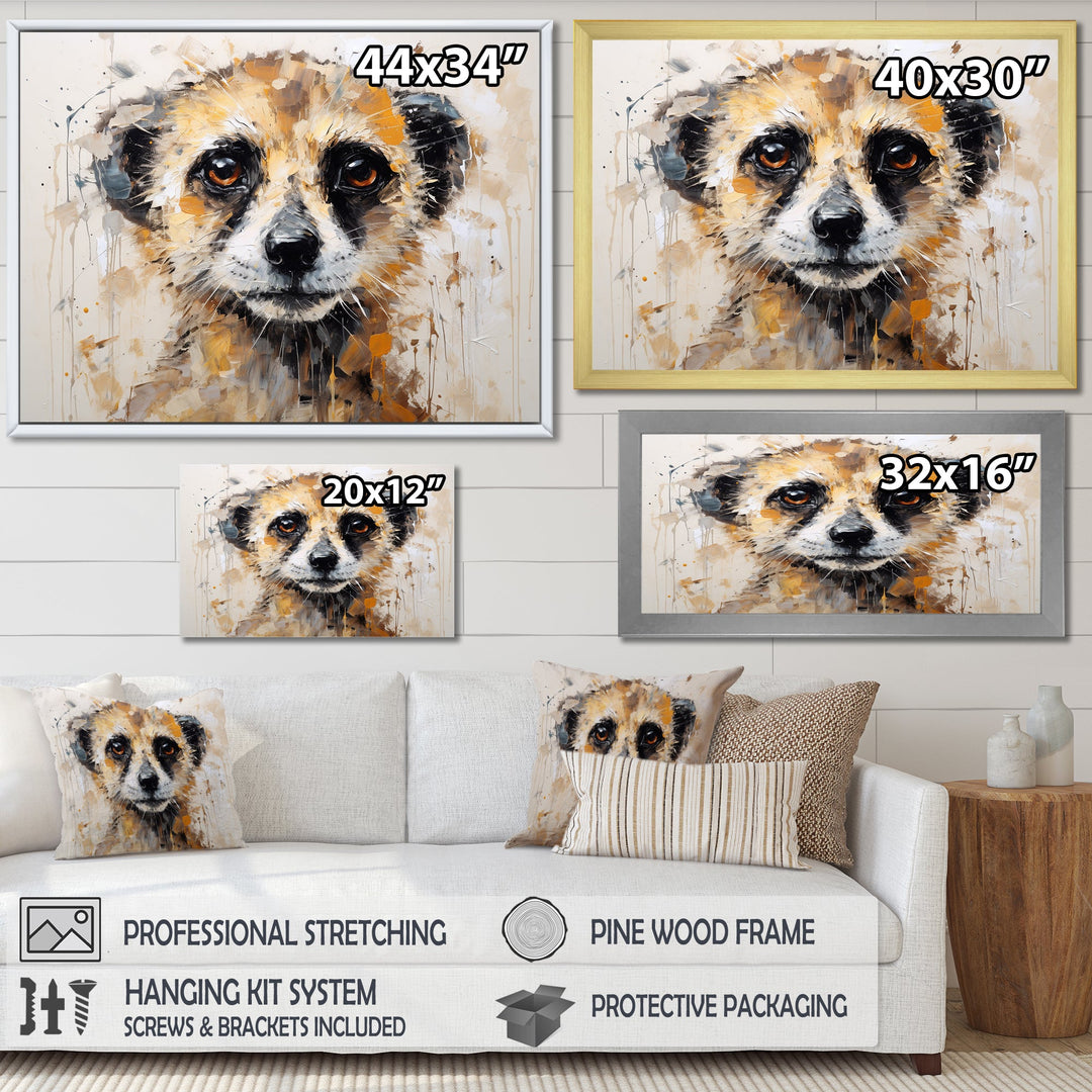 Cute Meercat Portrait - Meercat Wall Decor