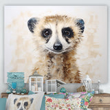 Minimalism Meercat Portrait - Meercat Wall Decor