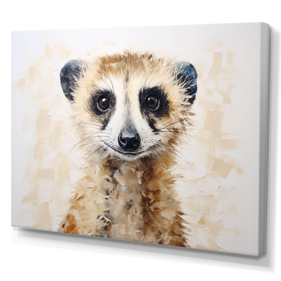 Minimalism Meercat Portrait - Meercat Wall Decor