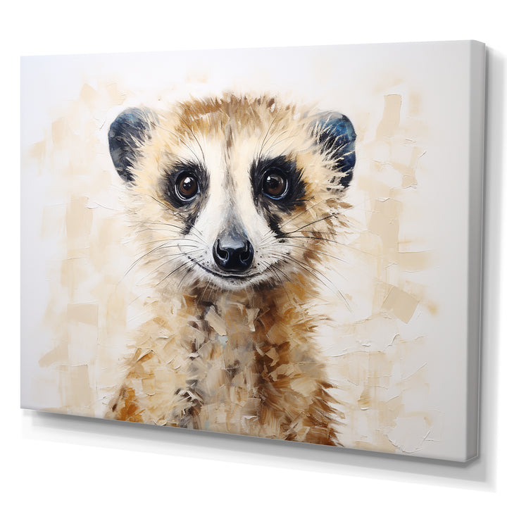 Minimalism Meercat Portrait - Meercat Wall Decor