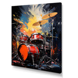 Popart Music Drums - Music Canvas Wall Art