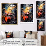 Popart Music Drums - Music Canvas Wall Art