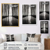 Black And White Forest Silence Photography III - Landscapes Canvas Wall Art