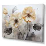 Minimalism Morning Glory - Floral Canvas Wall Art