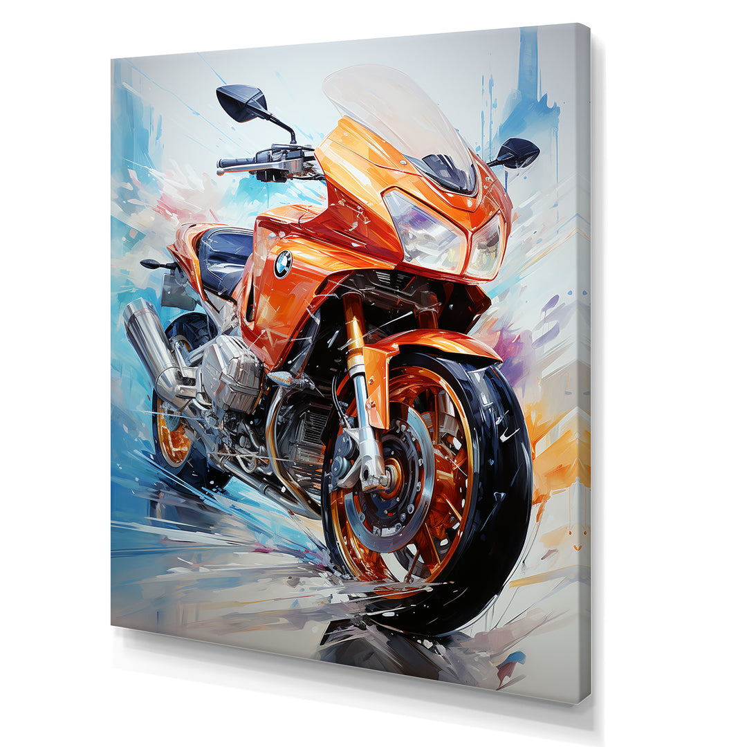 Velocity Speed Bike Fury - Motorcycle Canvas Wall Art