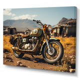 Rustic Adventure Motorcycle - Motorcycle Canvas Wall Art