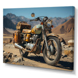 Rustic Adventure Cruiser Motorcycle - Transportation Canvas Wall Art