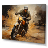 Speedy Motorcycle Blur - Motorcycle Canvas Wall Art