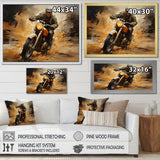 Speedy Motorcycle Blur - Motorcycle Canvas Wall Art