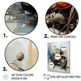 Surreal Motorcycle Journey - Motorcycle Canvas Wall Art