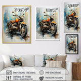 Surreal Motorcycle Journey - Motorcycle Canvas Wall Art
