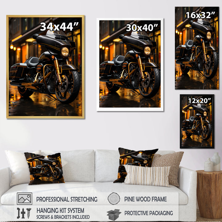 Urban Streeter Motorcycle - Motorcycle Canvas Wall Art
