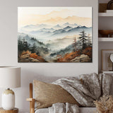 Mountain Morning Whisperes I - Landscapes Canvas Wall Art