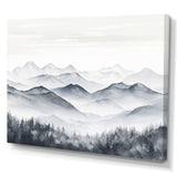 Morning Fog Mountain Wonder - Landscapes Canvas Wall Art