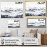 Morning Fog Mountain Wonder - Landscapes Canvas Wall Art