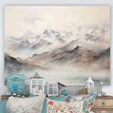 Morning Fog Mountain Wonder IV - Landscapes Canvas Wall Art