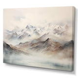 Morning Fog Mountain Wonder IV - Landscapes Canvas Wall Art