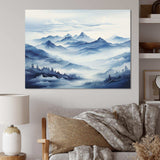 Mountain Blue Peak Harmonies II - Landscapes Canvas Wall Art